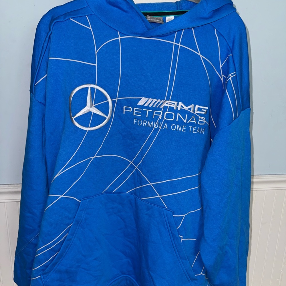 Puma Mercedes F1 Blue Hoodie